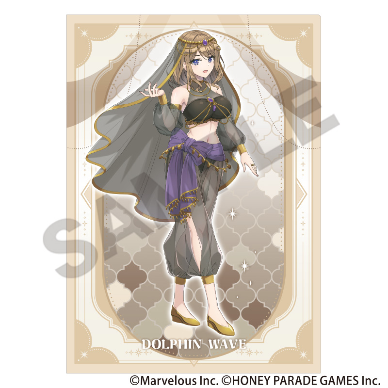 【クラックス】ドルフィンウェーブ シングルクリアファイル 住乃絵紫苑 踊り子