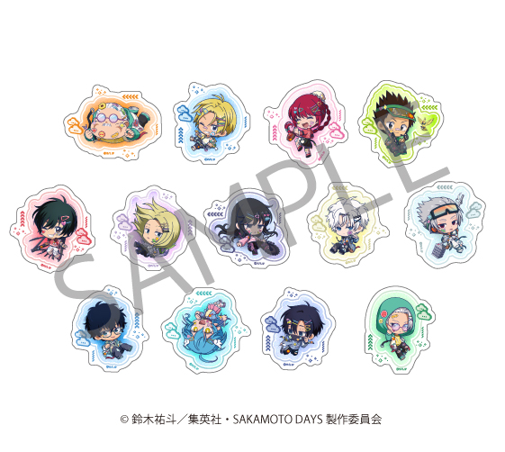 【リアライズ】SAKAMOTO DAYS ランダムミニキャラステッカー デコラver. 1BOX入数：13
