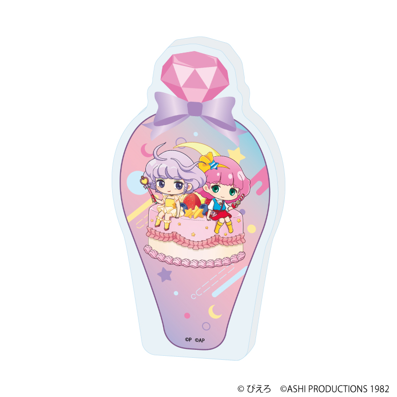 【A3】コレクションボトル「魔法の天使クリィミーマミ×魔法のプリンセス ミンキーモモ」01/クリィミーマミ&ミンキーモモA（ミニキャライラスト）