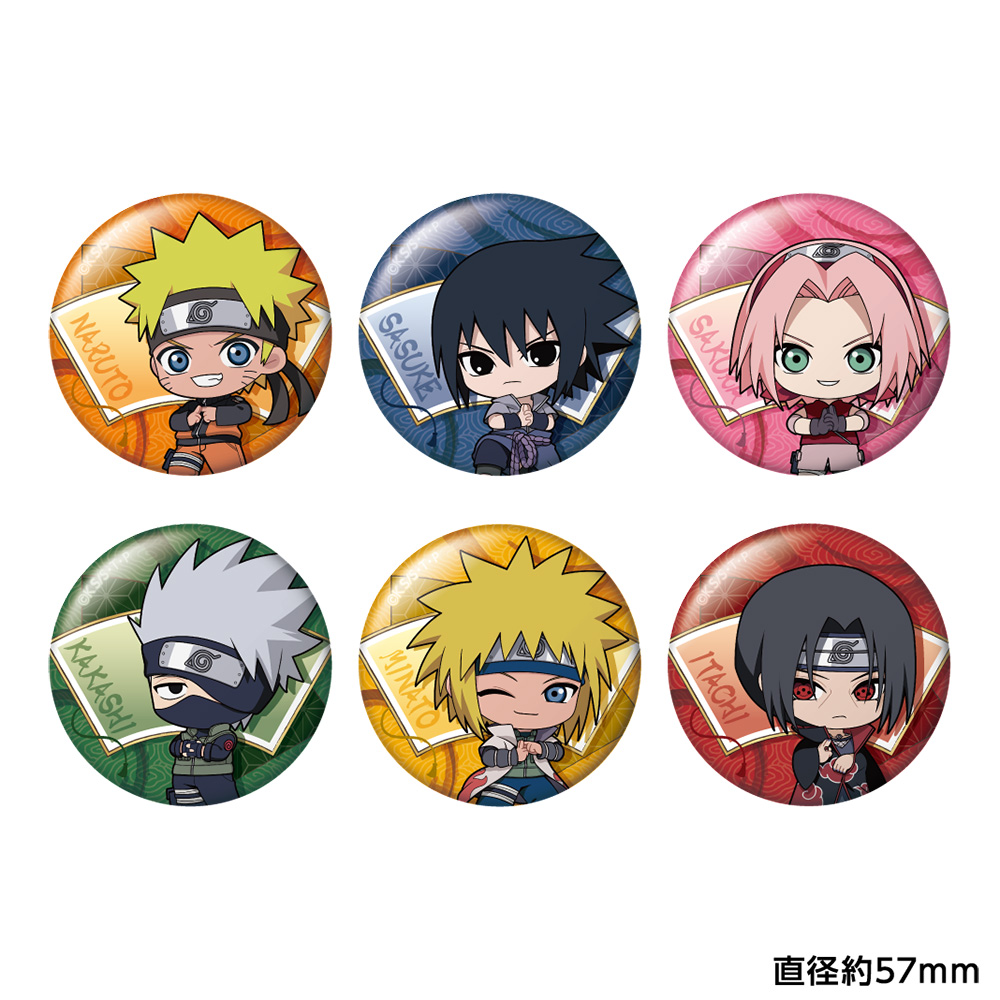 【キャラバン】NARUTO-ナルト- 疾風伝 トレーディングちびキャラ缶バッジ 1BOX入数：6