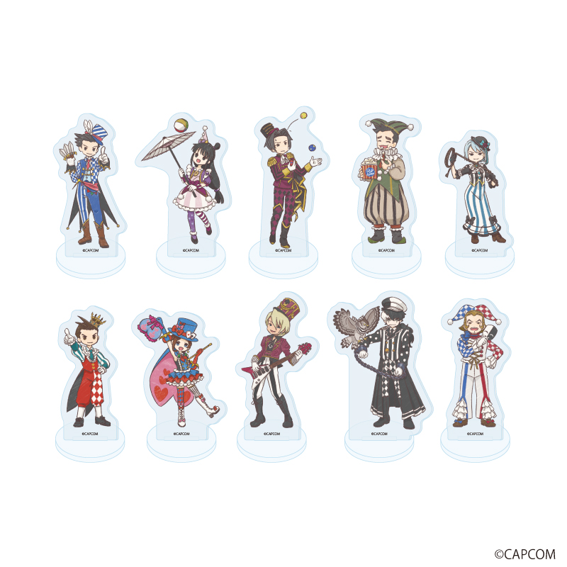 【A3】アクリルぷちスタンド「逆転裁判」シリーズ01/サーカスver. ブラインド（全10種）（グラフアートイラスト） 1BOX入数：10