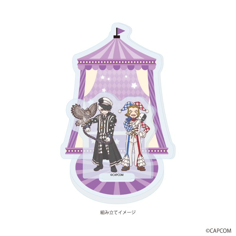 【A3】アクリルスタンドプレート「逆転裁判」シリーズ04/夕神 迅&番 轟三 サーカスver.（グラフアートイラスト）