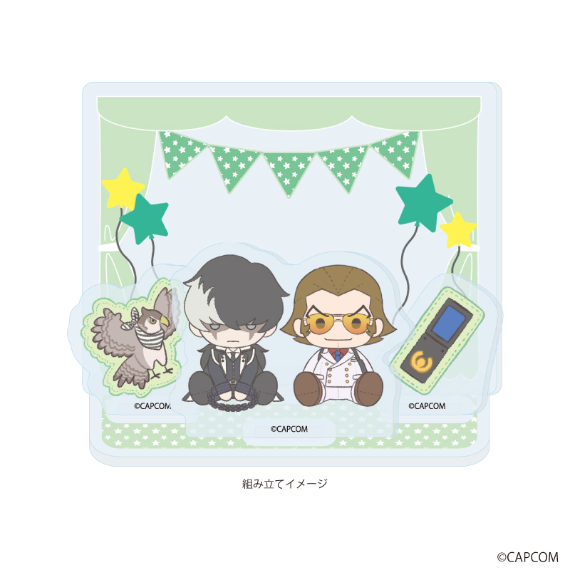 【A3】アクリルスタンドプレート「逆転裁判」シリーズ08/夕神 迅&番 轟三（ぽてぬいアート）