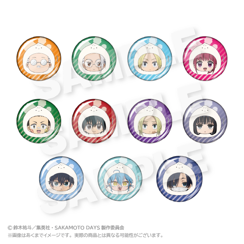 【ステラノーツ】SAKAMOTO DAYS トレーディング まるめいつ缶バッジ 1BOX入数：11