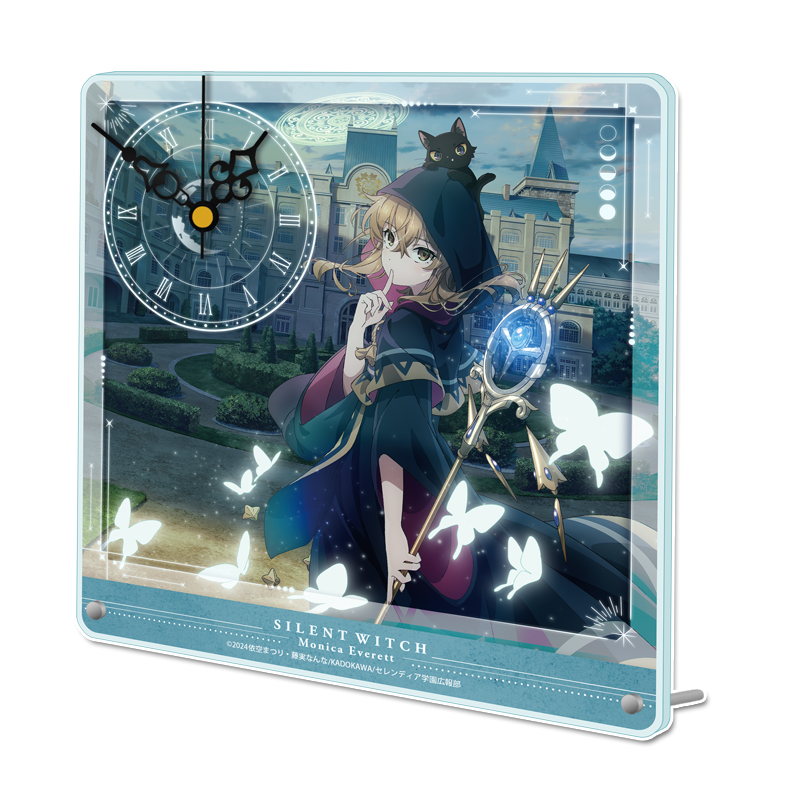 【シーズナルプランツ】サイレント・ウィッチ 沈黙の魔女の隠しごと アクリル置時計