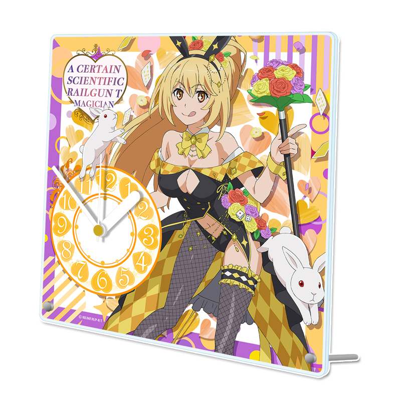 【シーズナルプランツ】とある科学の超電磁砲T 描き下ろしアクリル置時計【食蜂操祈】マジシャンver.