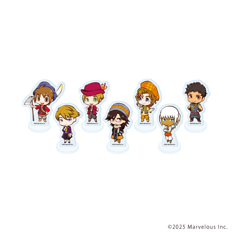 【A3】アクリルぷちスタンド「牧場物語 Let's！風のグランドバザール」01/ブラインド（全7種）（公式イラスト） 1BOX入数：7