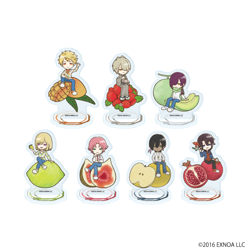 【A3】アクリルぷちスタンド「文豪とアルケミスト」21/フルーツver. ブラインド（全7種）（グラフアートイラスト） 1BOX入数：7