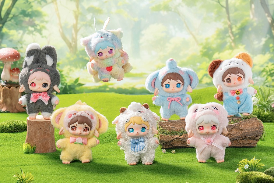 【目及島MJD】Ruby ハッピー・フラッフィーシリーズ トレーディングプラッシュ 1BOX入数：6