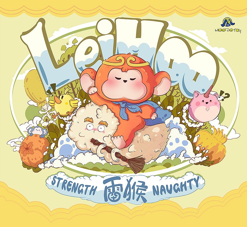 【MOODOTOY】雷猴（レイホウ）シリーズ トレーディングプラッシュ 1BOX入数：9