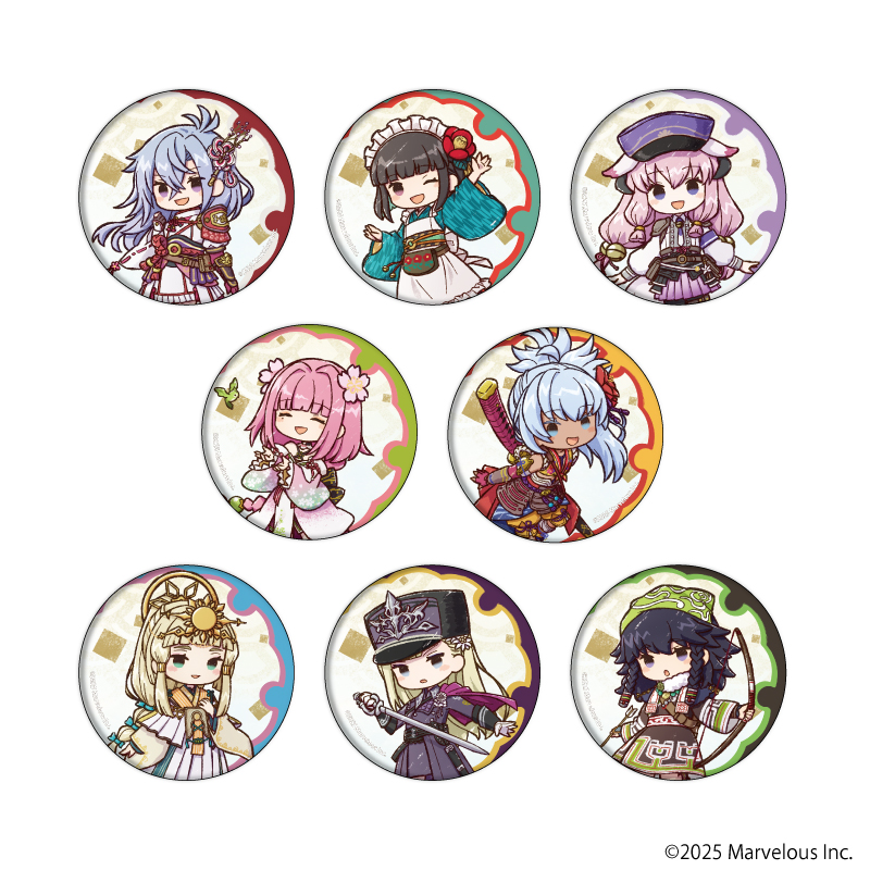 【A3】缶バッジ「龍の国 ルーンファクトリー」02/ブラインド（全8種）（グラフアートイラスト） 1BOX入数：8