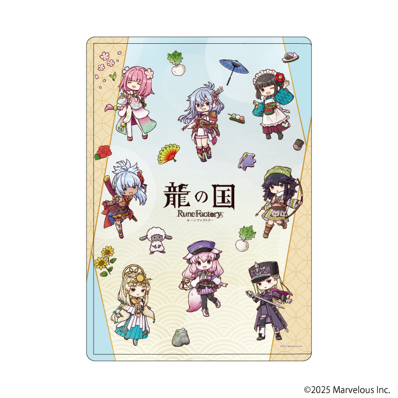 【A3】キャラクリアケース「龍の国 ルーンファクトリー」02/集合デザインB（グラフアートイラスト）