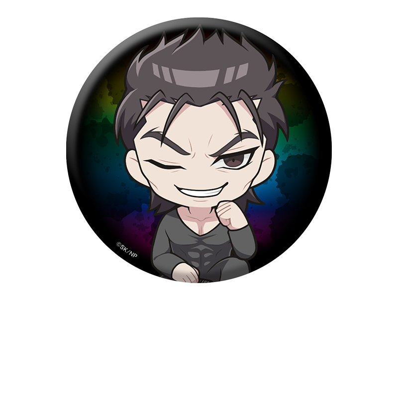 【ペンギンパレード】忍者と極道 ぺたん娘缶バッジ 神賽惨蔵