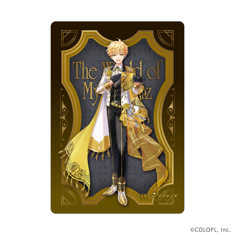 【A3】キャラクリアケース「クイズRPG 魔法使いと黒猫のウィズ」02/アイドルωクラウンズ アポロニオ（描き下ろしイラスト）