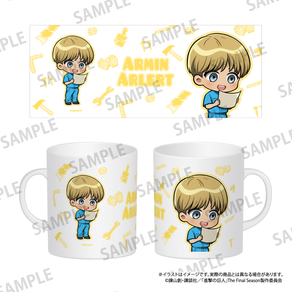 【パルック】進撃の巨人 フルカラーマグカップ アルミン・アルレルト（ミニキャラ）（DIY）