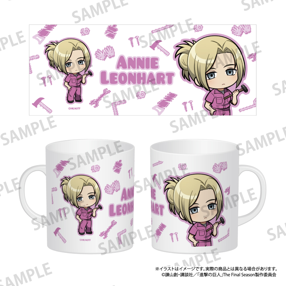 【パルック】進撃の巨人 フルカラーマグカップ アニ・レオンハート（ミニキャラ）（DIY）
