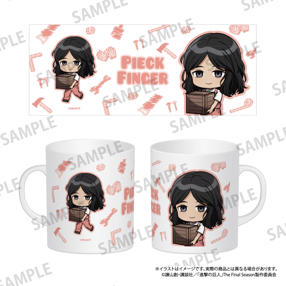 【パルック】進撃の巨人 フルカラーマグカップ ピーク・フィンガー（ミニキャラ）（DIY）
