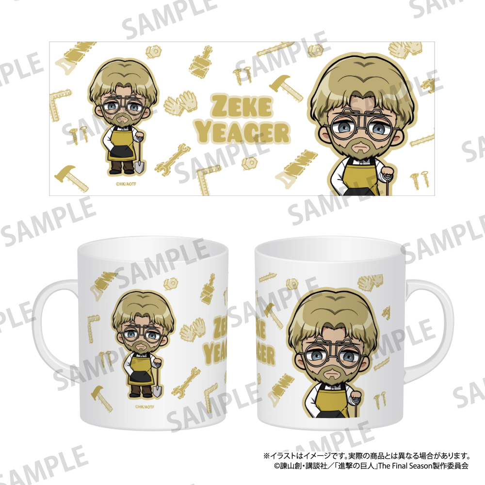 【パルック】進撃の巨人 フルカラーマグカップ ジーク・イェーガー（ミニキャラ）（DIY）