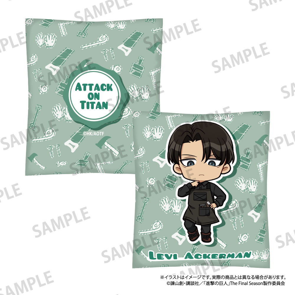 【パルック】進撃の巨人 クッション リヴァイ・アッカーマン（ミニキャラ）（DIY）