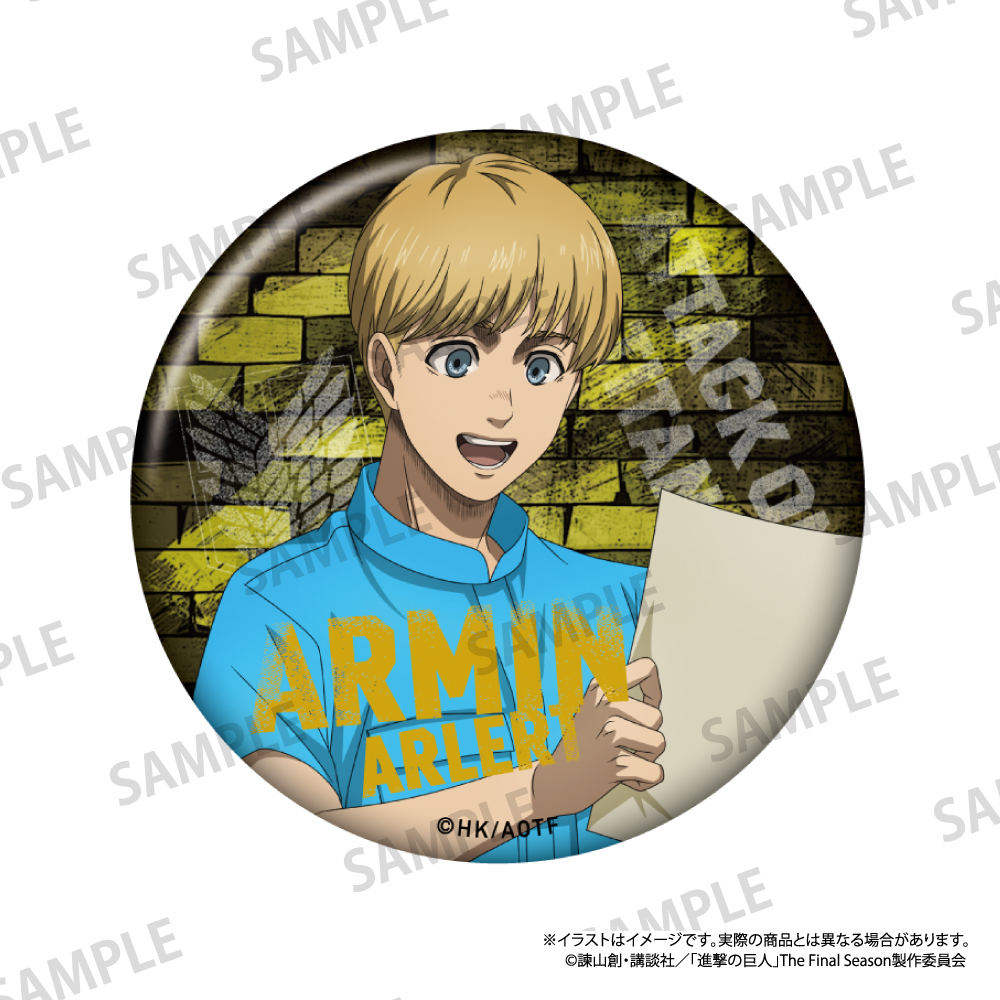 【パルック】進撃の巨人 丸缶バッジ アルミン・アルレルト（DIY）