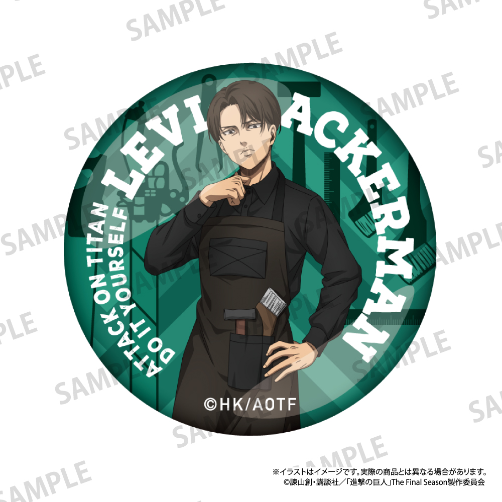 【パルック】進撃の巨人 ガラスマグネット リヴァイ・アッカーマン（DIY）