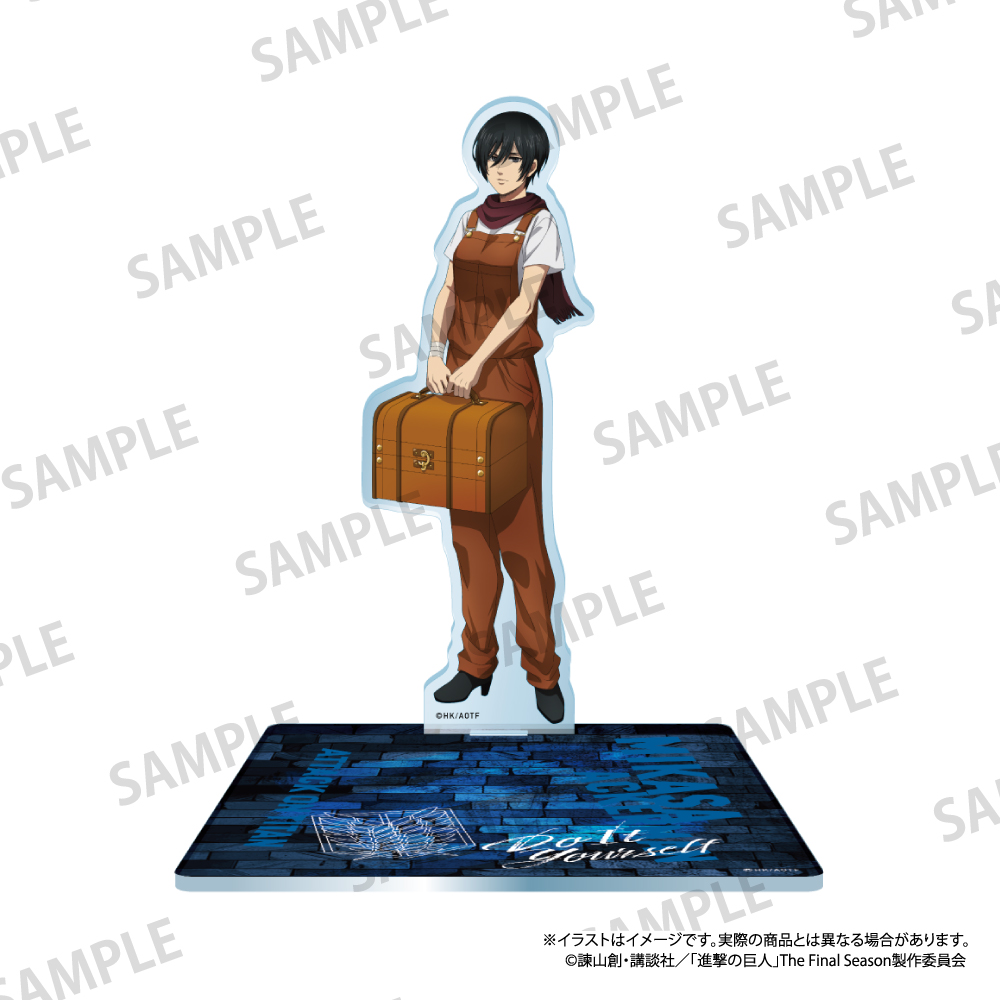 【パルック】進撃の巨人 キャラ付きアクリルコースター ミカサ・アッカーマン（DIY）