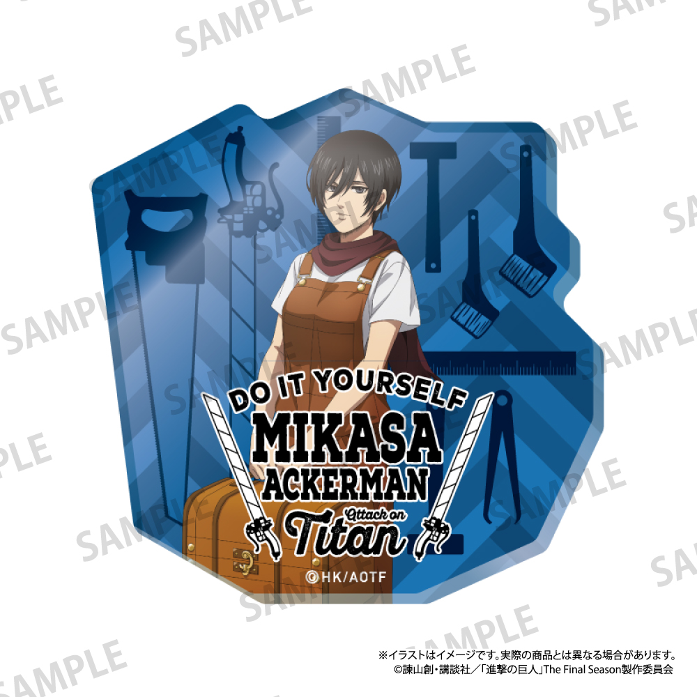 【パルック】進撃の巨人 ダイカットアクリルステッカー ミカサ・アッカーマン（DIY）