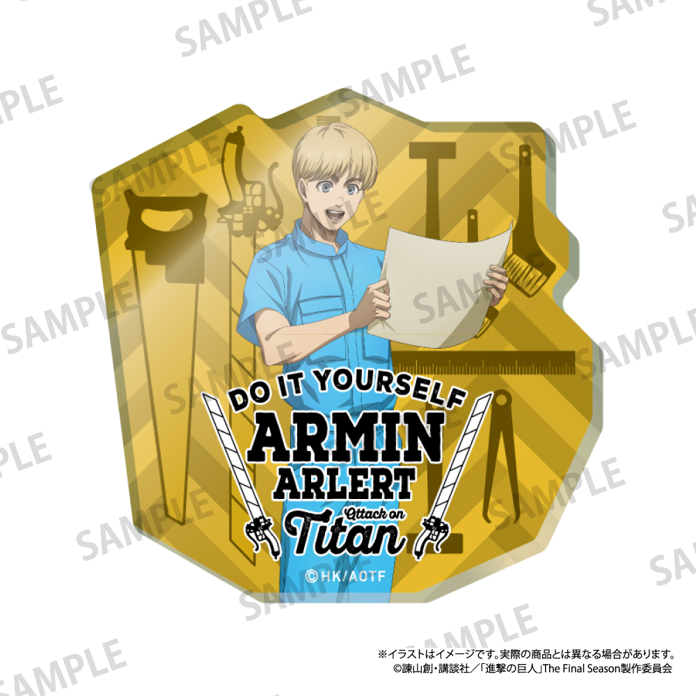【パルック】進撃の巨人 ダイカットアクリルステッカー アルミン・アルレルト（DIY）