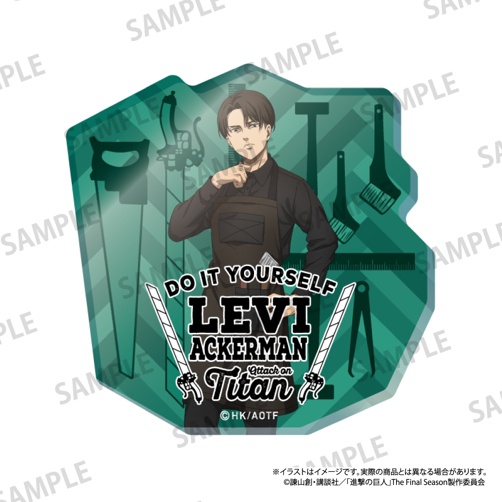 【パルック】進撃の巨人 ダイカットアクリルステッカー リヴァイ・アッカーマン（DIY）