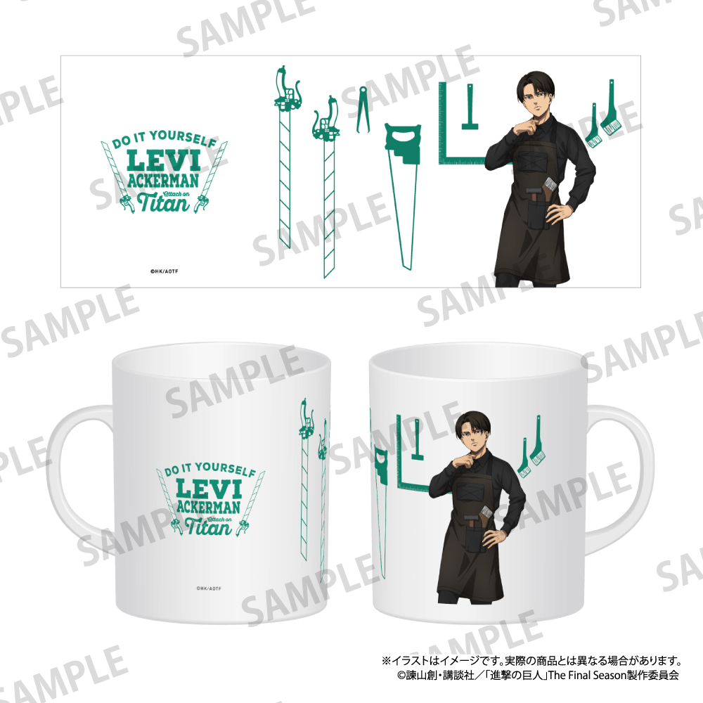 【パルック】進撃の巨人 フルカラーマグカップ リヴァイ・アッカーマン（DIY）