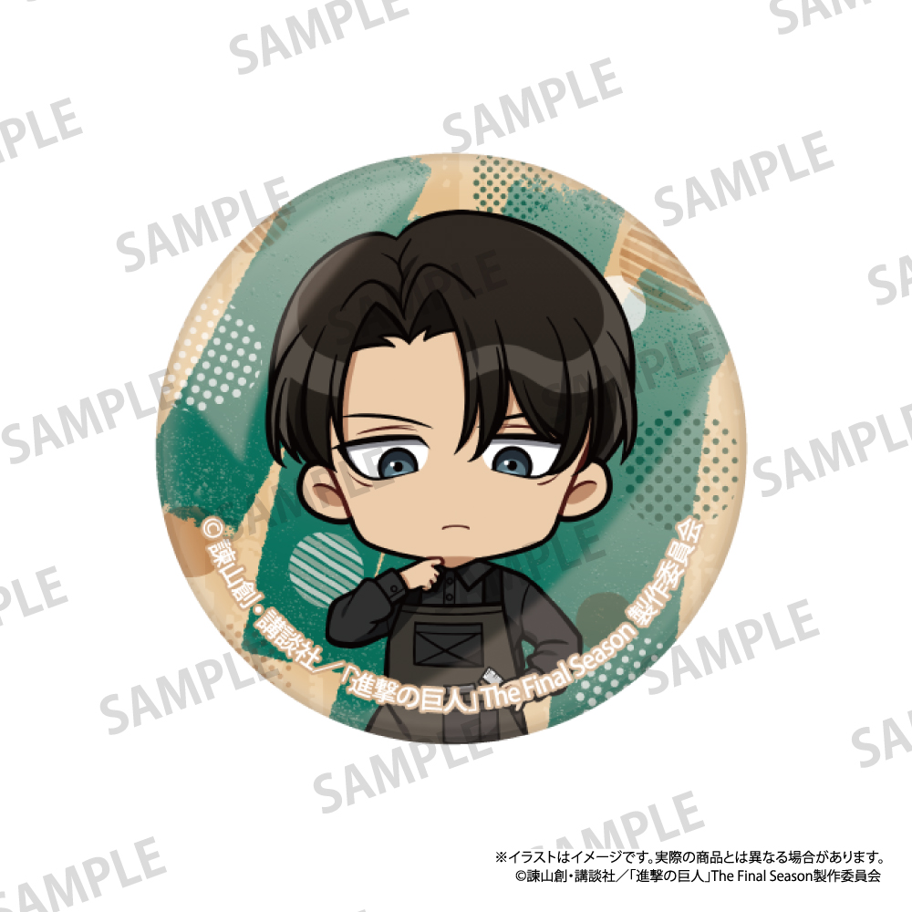 【パルック】進撃の巨人 ガラスマグネット リヴァイ・アッカーマン（ミニキャラ）（DIY）