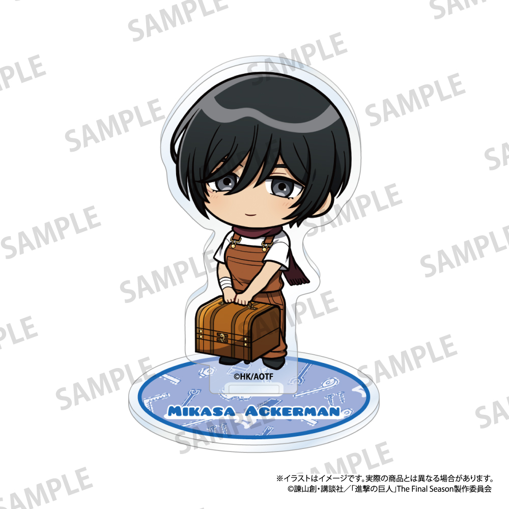 【パルック】進撃の巨人 アクリルスタンド ミカサ・アッカーマン（ミニキャラ）（DIY）