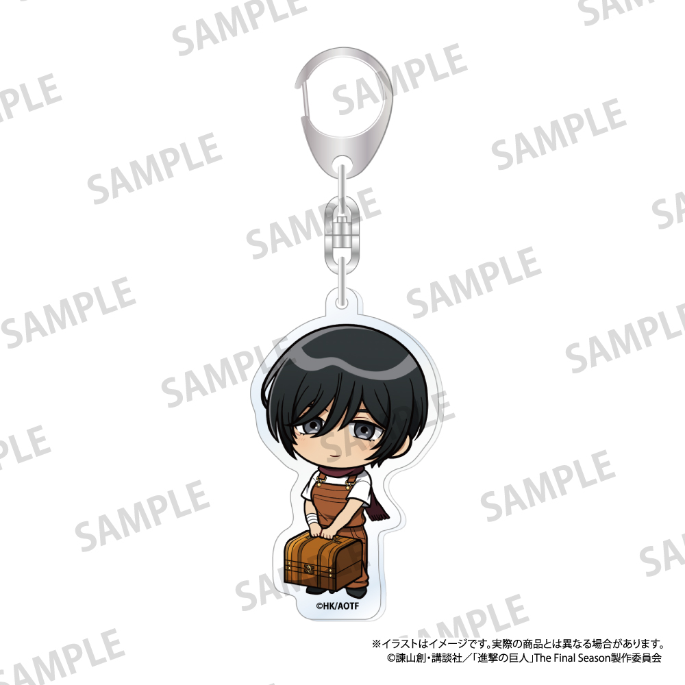 【パルック】進撃の巨人 アクリルキーホルダー ミカサ・アッカーマン（ミニキャラ）（DIY）