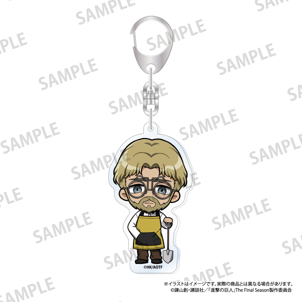 【パルック】進撃の巨人 アクリルキーホルダー ジーク・イェーガー（ミニキャラ）（DIY）