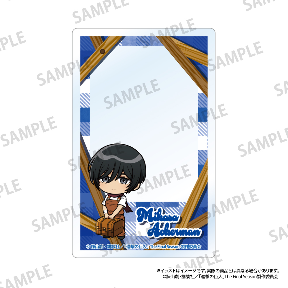 【パルック】進撃の巨人 アクリルカード ミカサ・アッカーマン（ミニキャラ）（DIY）
