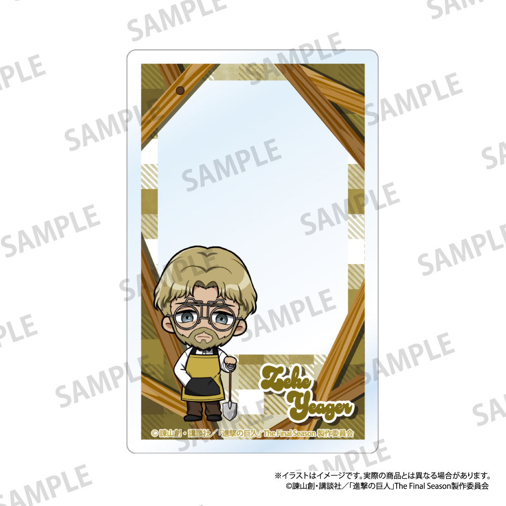 【パルック】進撃の巨人 アクリルカード ジーク・イェーガー（ミニキャラ）（DIY）