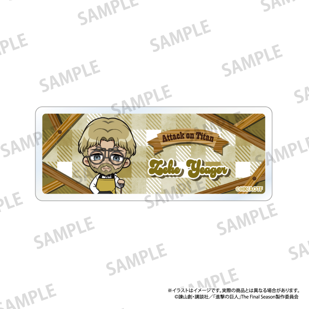 【パルック】進撃の巨人 アクリルネームプレート ジーク・イェーガー（ミニキャラ）（DIY）