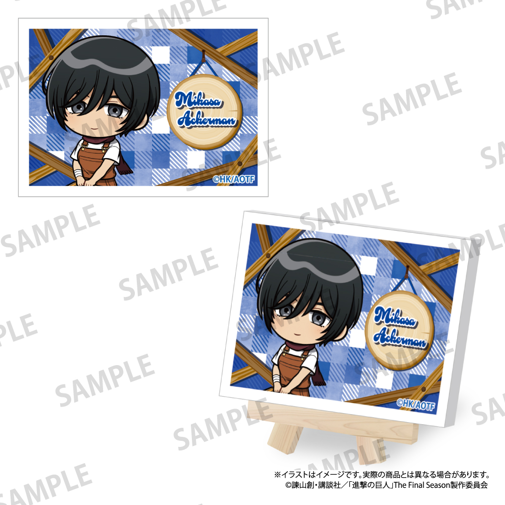 【パルック】進撃の巨人 キャンバスボードミニ ミカサ・アッカーマン（ミニキャラ）（DIY）