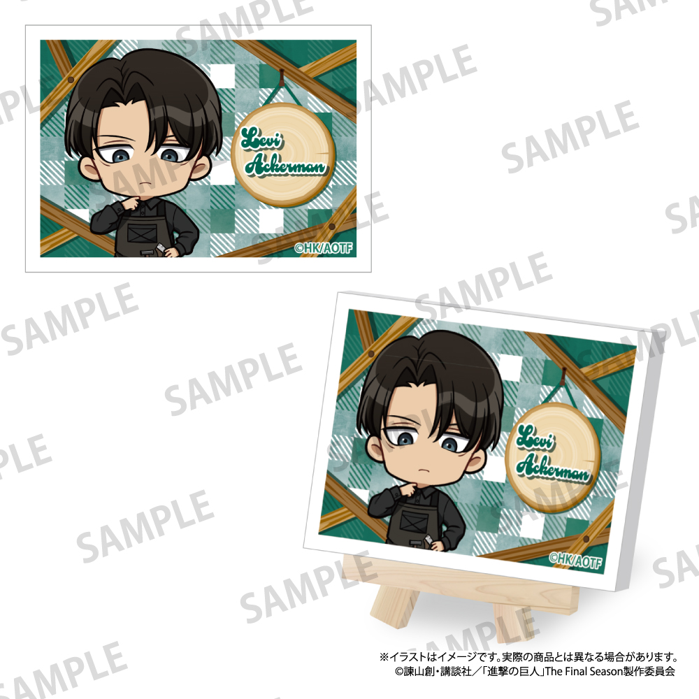 【パルック】進撃の巨人 キャンバスボードミニ リヴァイ・アッカーマン（ミニキャラ）（DIY）