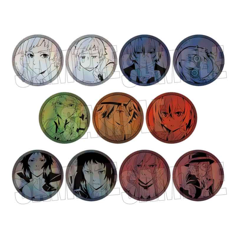 【ベルハウス】トレーディングホログラム缶バッジ 文豪ストレイドッグス/第1シーズン 1BOX入数：11