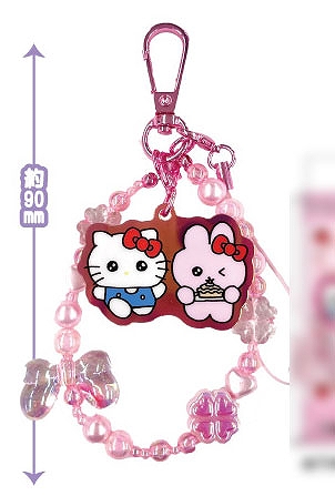 【ティー・シー・ピー】チェゴシム×サンリオキャラクターズ フォンストラップ ピンク