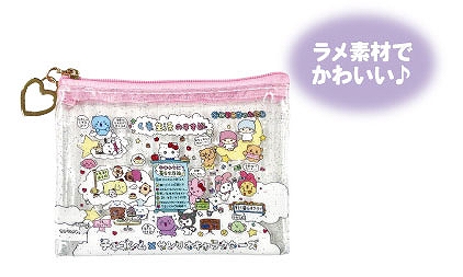 【ティー・シー・ピー】チェゴシム×サンリオキャラクターズ ミニクリアポーチ ピンク