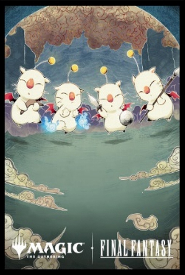 【エンスカイ】『マジック：ザ・ギャザリングーーFINAL FANTASY』プレイヤーズカードスリーブMFS-54 ｢木版画｣ボーダーレス版《モーグリたちの奮闘》