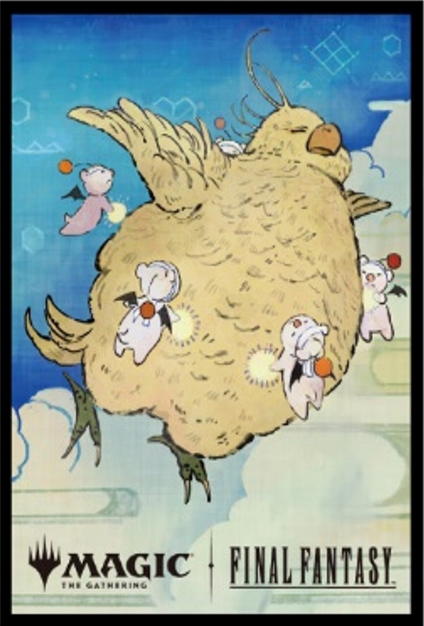 【エンスカイ】『マジック：ザ・ギャザリングーーFINAL FANTASY』プレイヤーズカードスリーブMFS-55 ｢木版画｣ボーダーレス版《召喚：デブチョコボ》