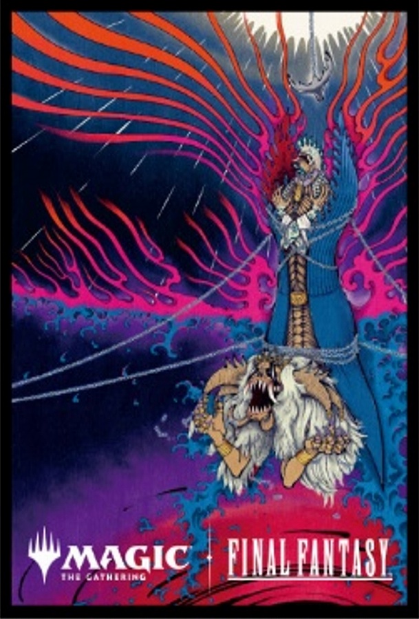 【エンスカイ】『マジック：ザ・ギャザリングーーFINAL FANTASY』プレイヤーズカードスリーブMFS-60 ｢木版画｣ボーダーレス版《召喚：アニマ》