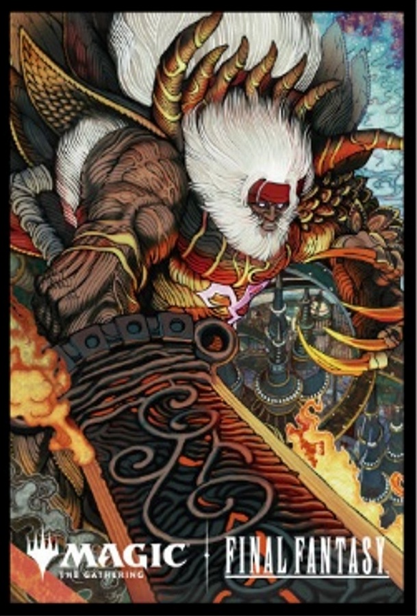 【エンスカイ】『マジック：ザ・ギャザリングーーFINAL FANTASY』プレイヤーズカードスリーブMFS-61 ｢木版画｣ボーダーレス版《ブラスカの究極召喚》