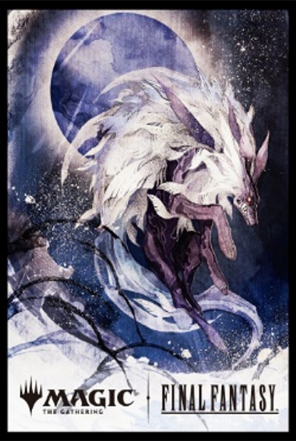 【エンスカイ】『マジック：ザ・ギャザリングーーFINAL FANTASY』プレイヤーズカードスリーブMFS-62 ｢木版画｣ボーダーレス版《召喚：フェンリル》
