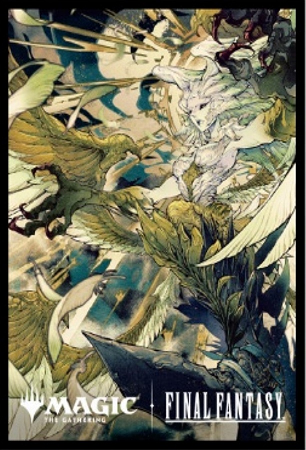 【エンスカイ】『マジック：ザ・ギャザリングーーFINAL FANTASY』プレイヤーズカードスリーブMFS-65 ｢木版画｣ボーダーレス版《召喚：蛮神ガルーダ》