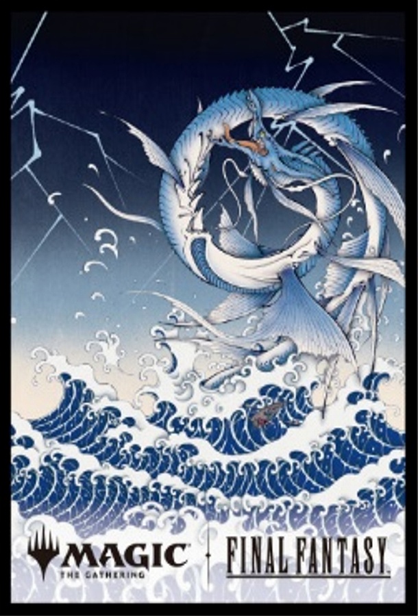 【エンスカイ】『マジック：ザ・ギャザリングーーFINAL FANTASY』プレイヤーズカードスリーブMFS-66 ｢木版画｣ボーダーレス版《召喚：リヴァイアサン》