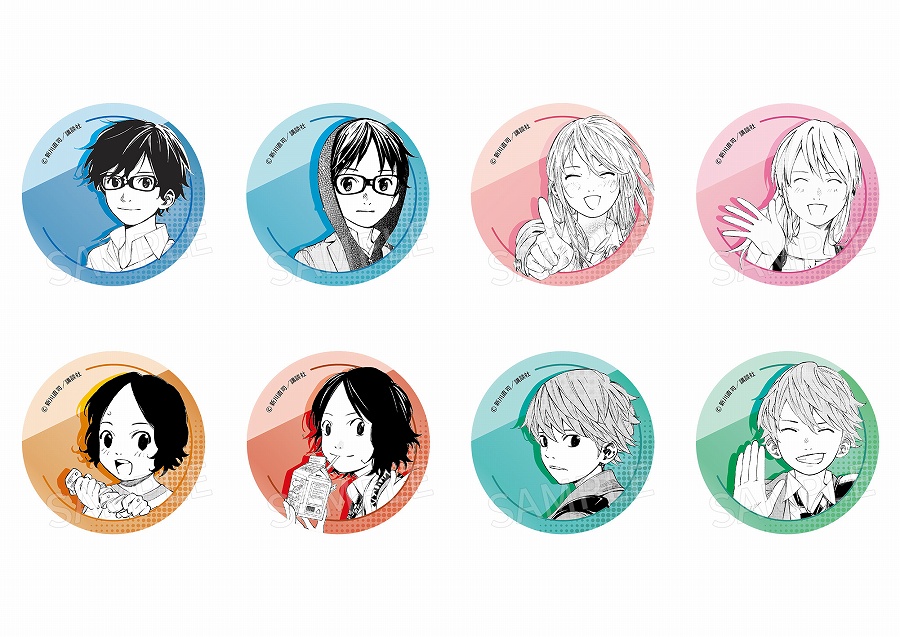 【Dragon Horse】AFORCE×DRAGON HORSE 四月は君の嘘 原作 トレーディング缶バッジ 1BOX入数：8